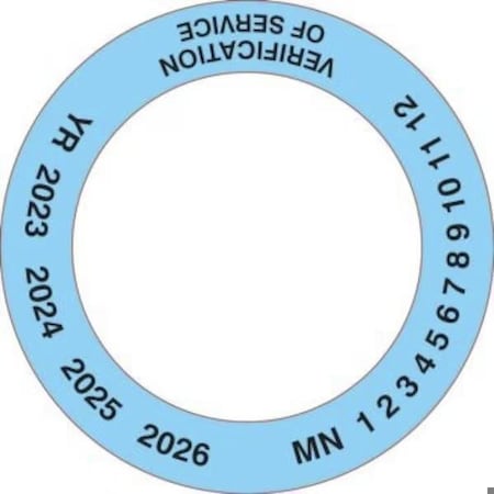 Accuform SAFETY SIGN VERIFICATION OF SERVICE CVS116 CVS116